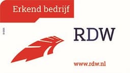 Officieel RDW-muurschild voor erkende bedrijven